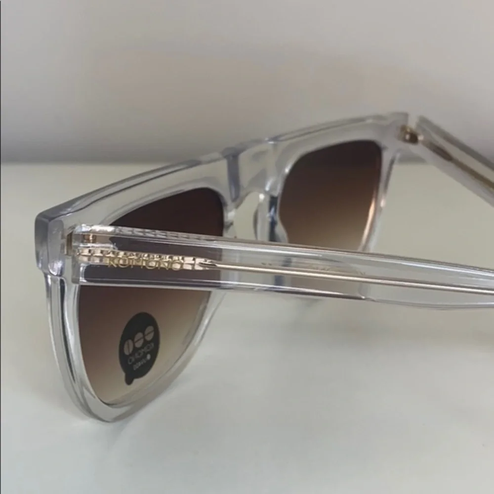 Komono Sunglasses NEW The Bennet Clear square - Picture 9 of 16
